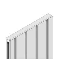 60-110-2 MODULAR SOLUTIONS POLYAMIDE PART END CAP 180MM X 18.5MM LIGHT GRAY